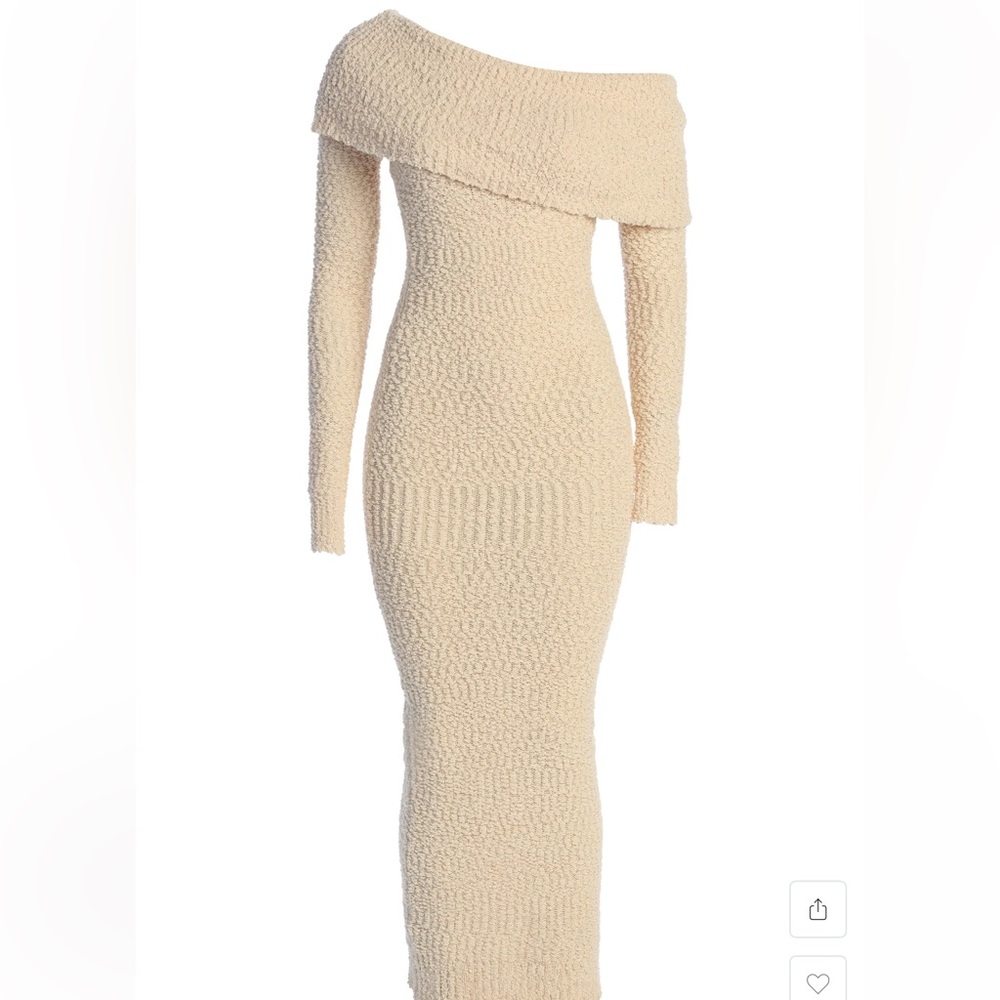 JLUXLABEL Cream One Shoulder Dress - Picture 4 of 4